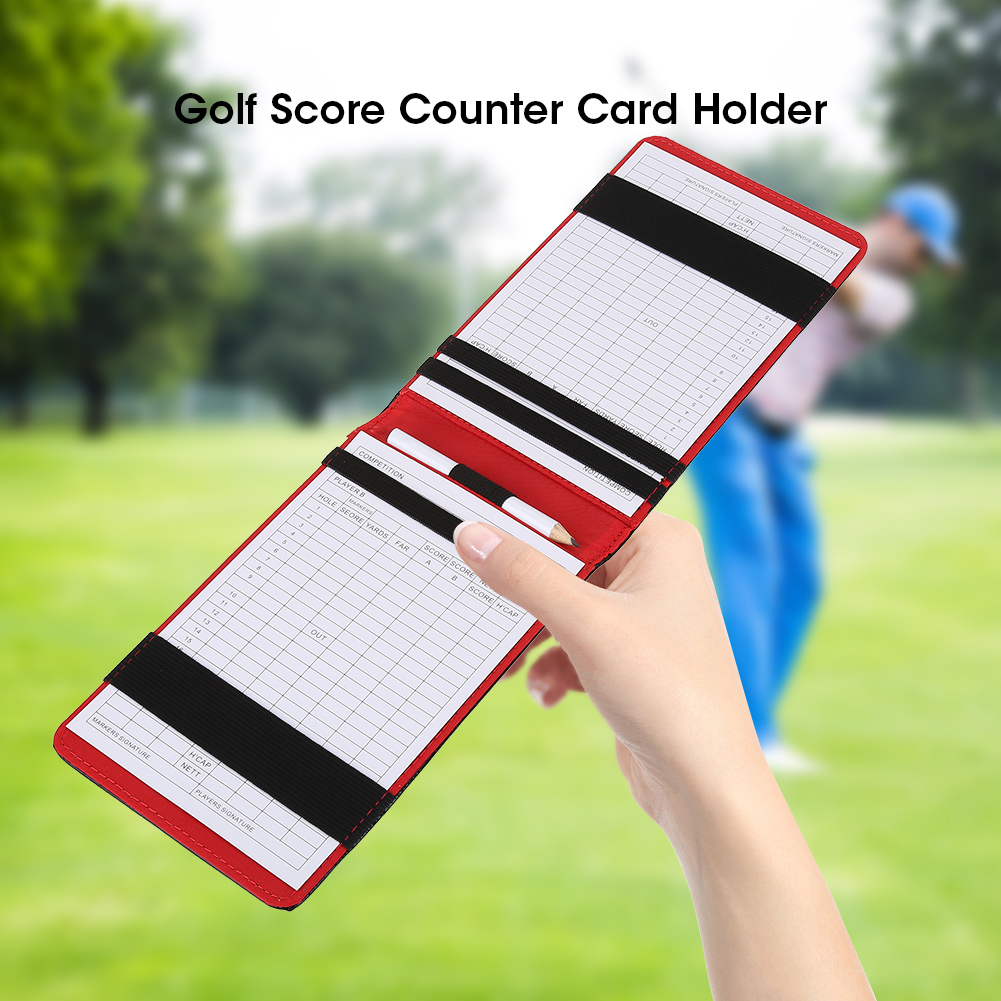 Golf score card wallet
